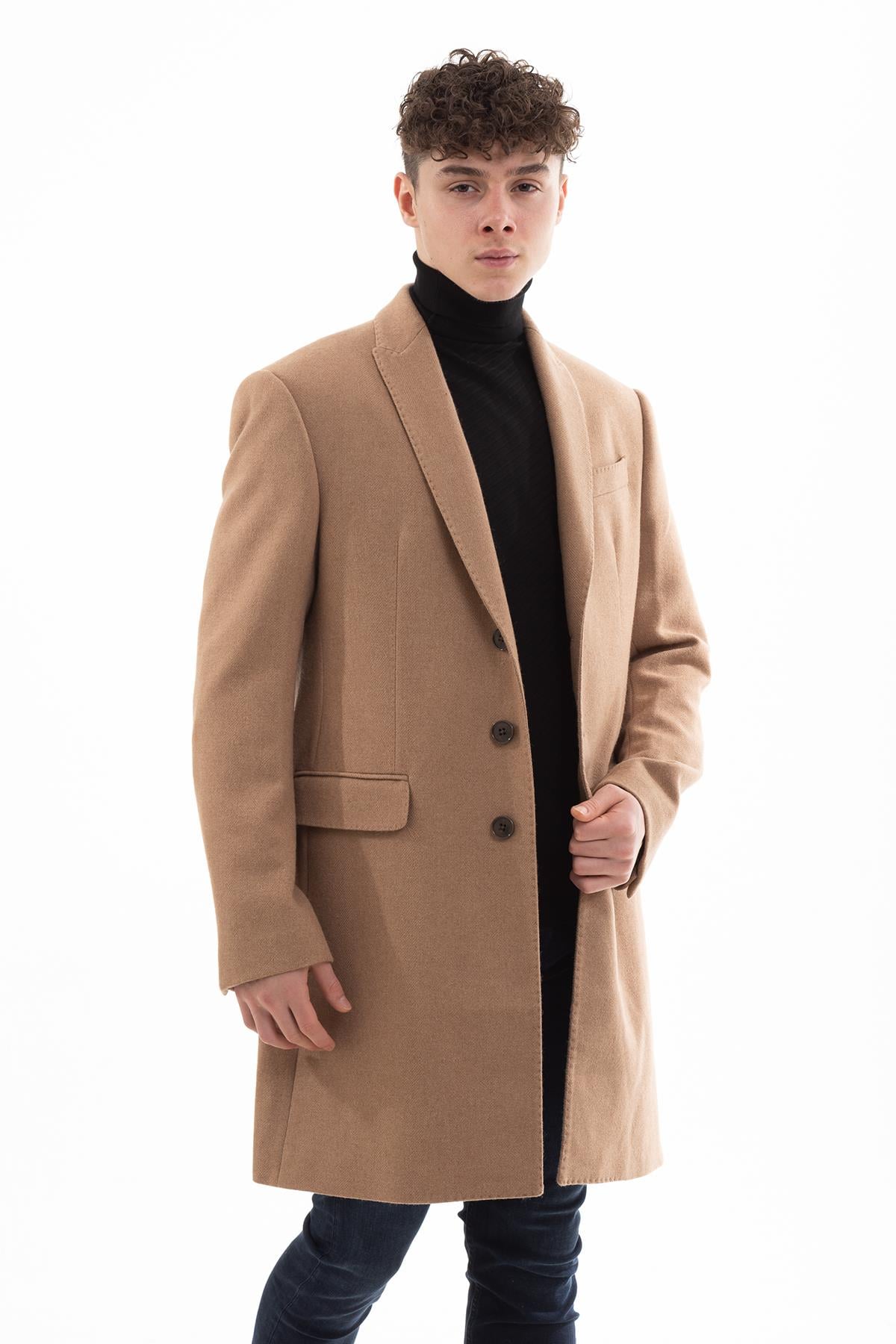 Emporio Armani Klasik Yün Erkek Kaban