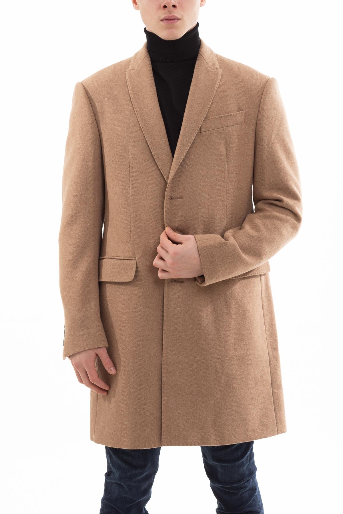 Emporio Armani Klasik Yün Erkek Kaban