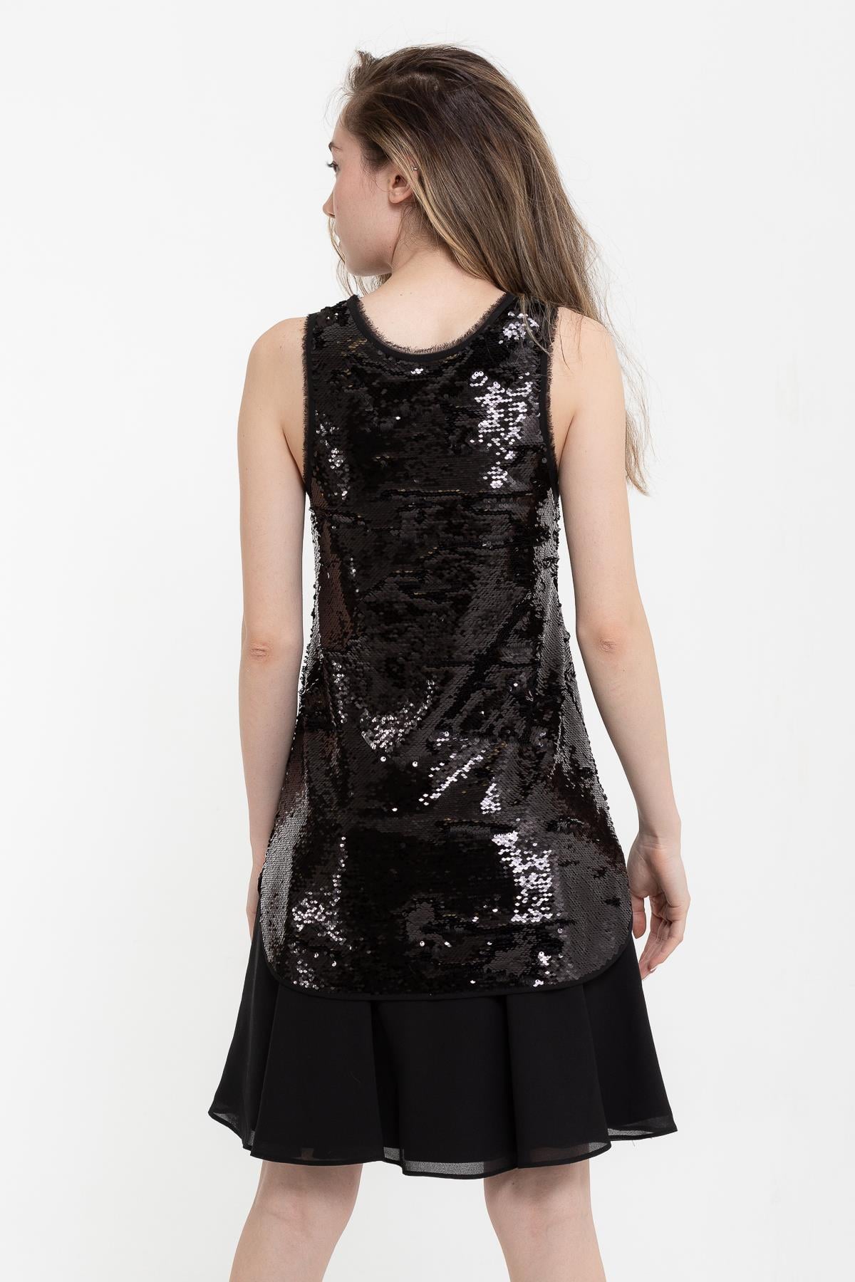 Emporio Armani Payetli Gece Elbisesi