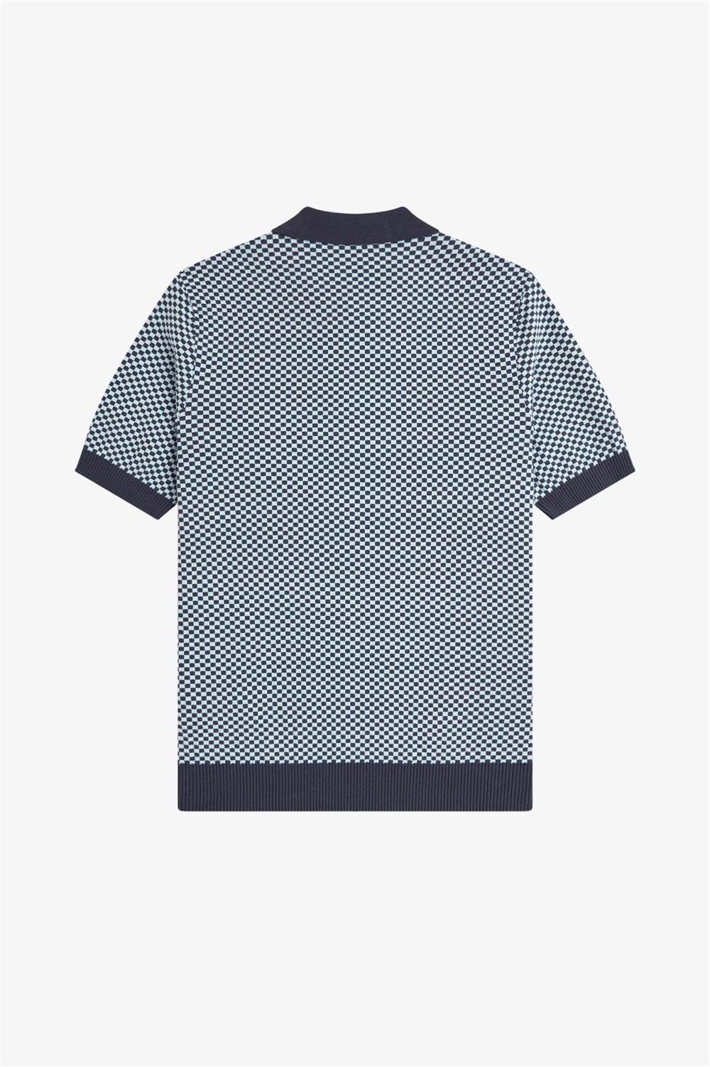 Fred Perry Chequerboard Knitted Shirt Erkek Polo Yaka T-Shirt