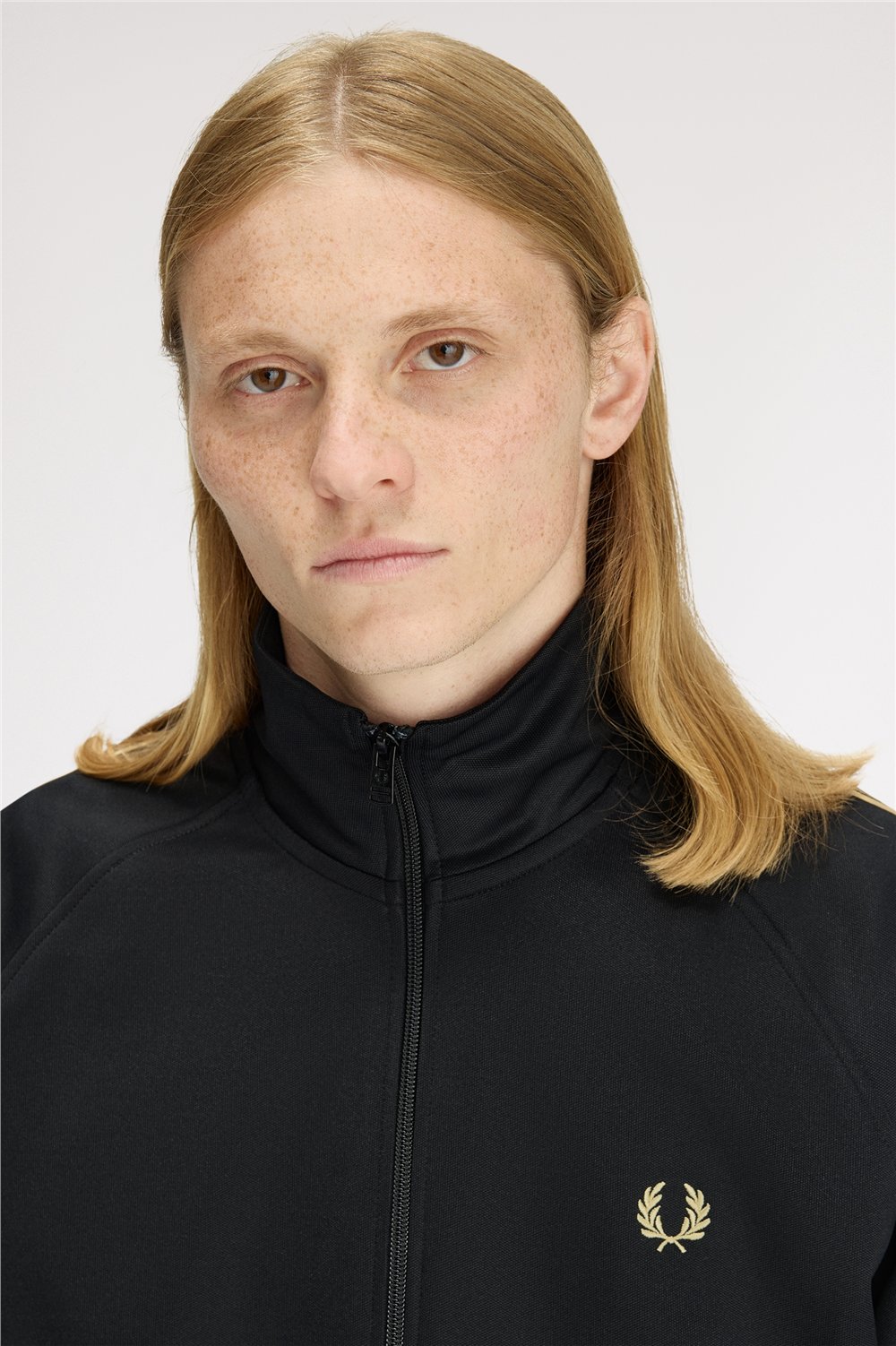 Fred Perry Contrast Tape Track Jacket Erkek Fermuarlı Sweatshirt