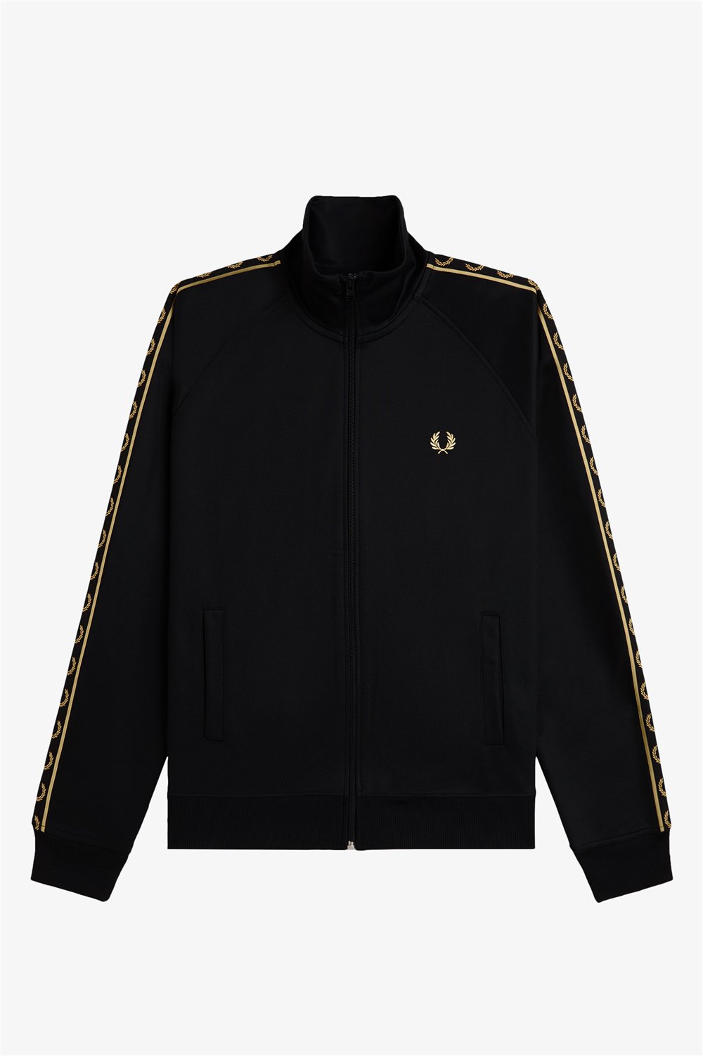 Fred Perry Contrast Tape Track Jacket Erkek Fermuarlı Sweatshirt