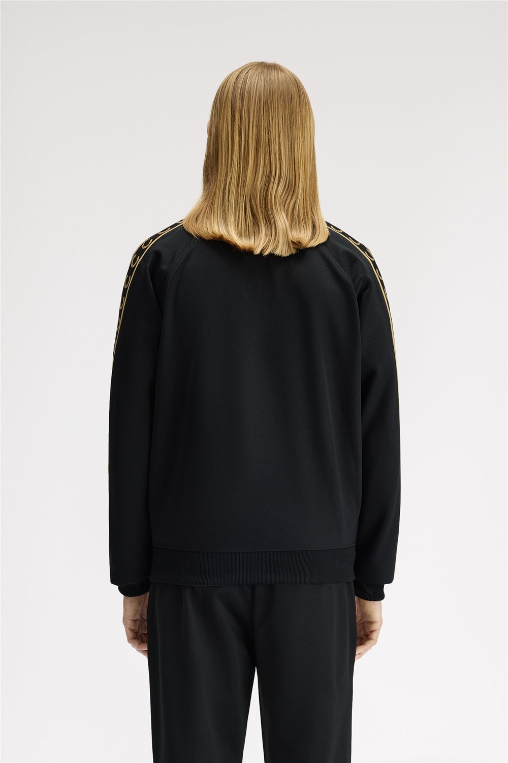 Fred Perry Contrast Tape Track Jacket Erkek Fermuarlı Sweatshirt
