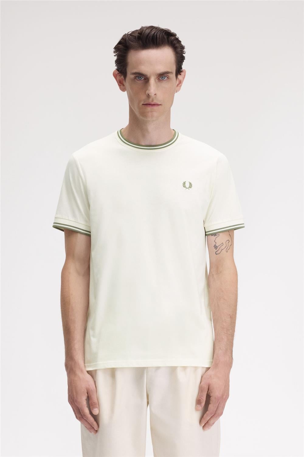 Fred Perry Erkek Bisiklet Yaka T-Shirt