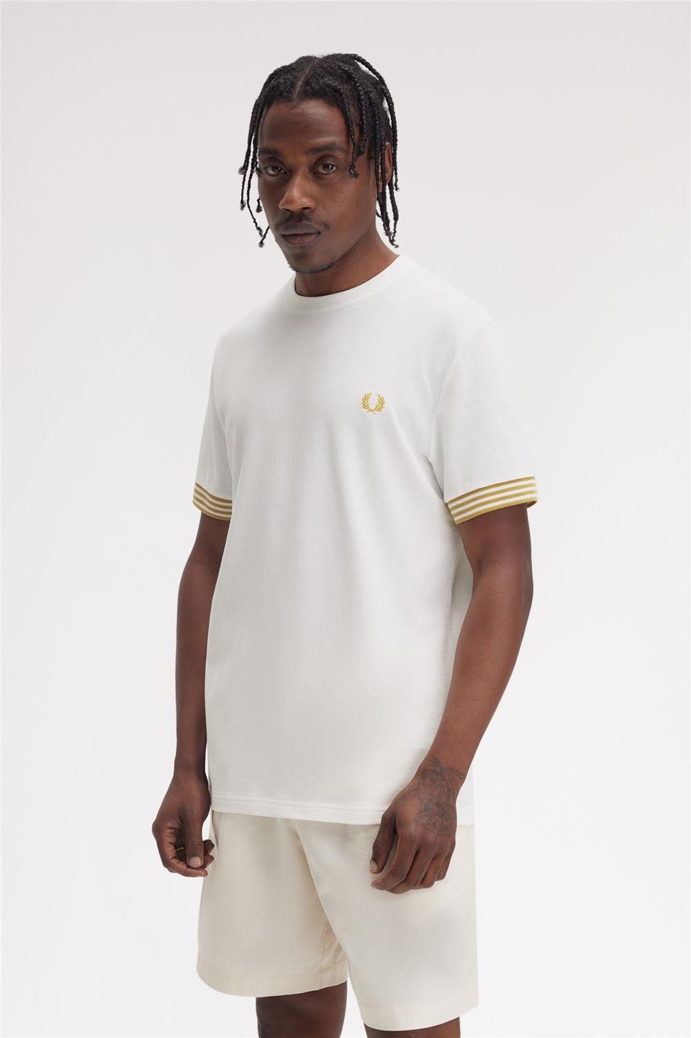 Fred Perry Erkek Bisiklet Yaka T-Shirt