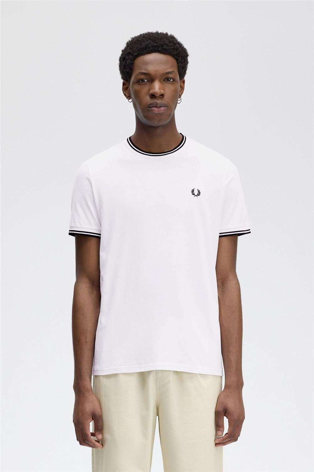 Fred Perry Erkek Bisiklet Yaka T-Shirt