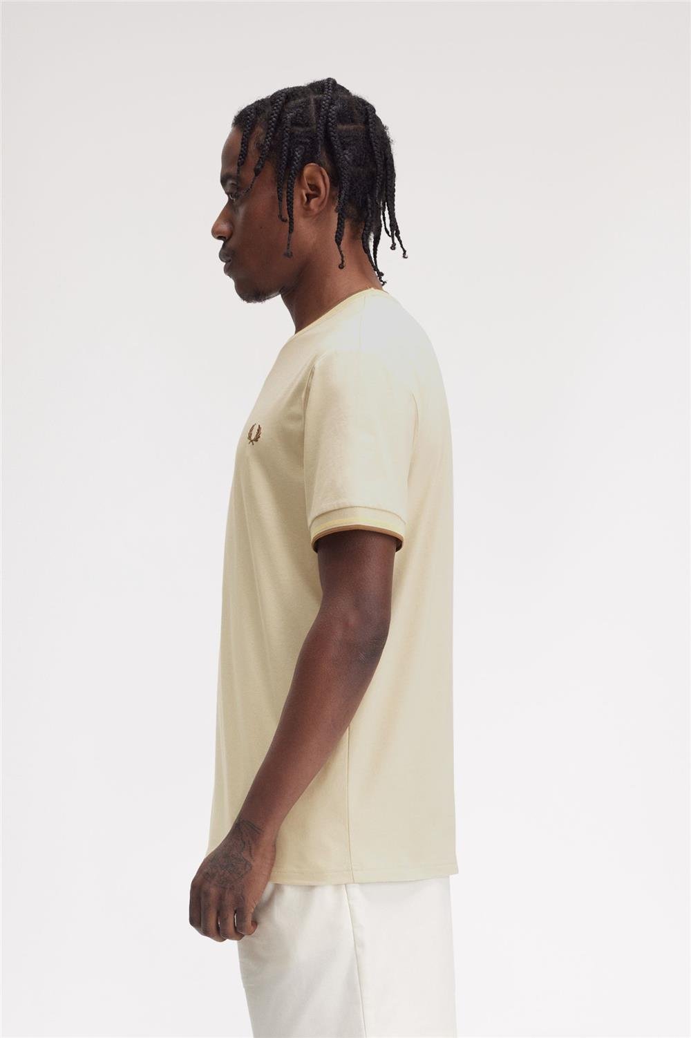 Fred Perry Erkek Bisiklet Yaka T-Shirt