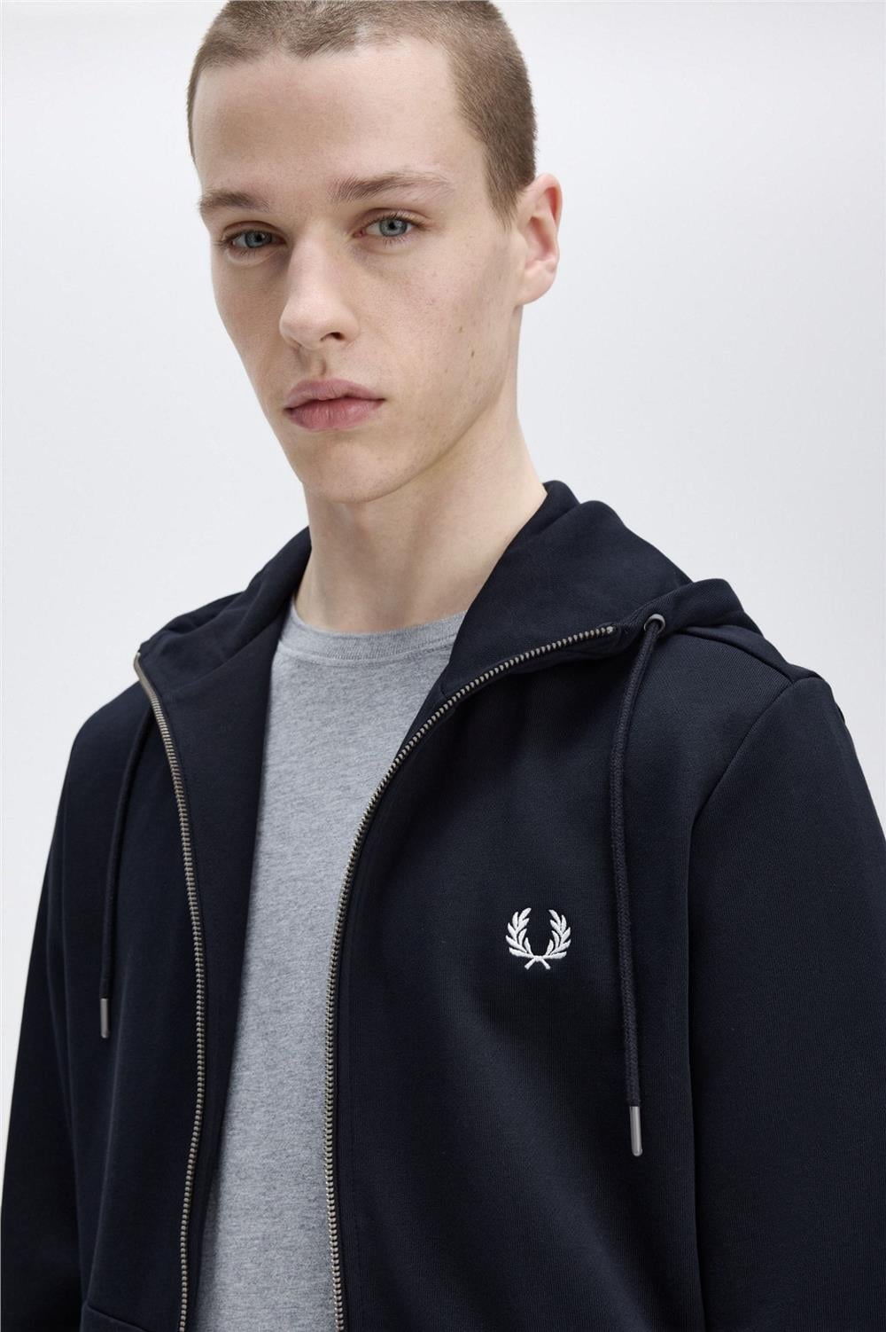 Fred Perry Erkek Fermuarlı Sweatshirt