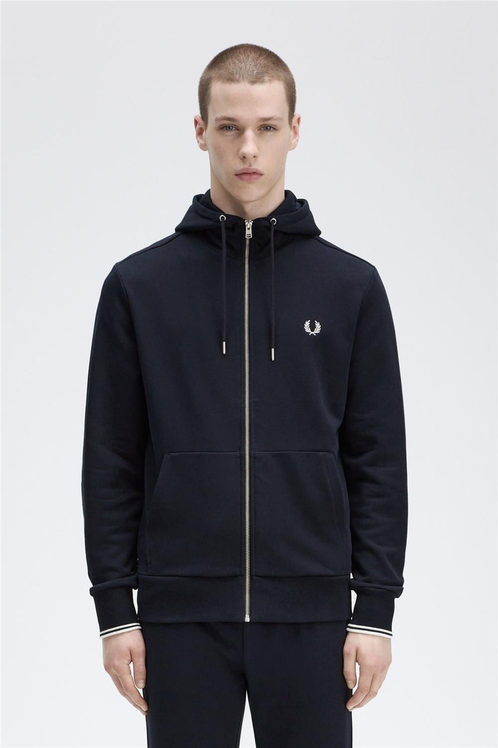 Fred Perry Erkek Fermuarlı Sweatshirt