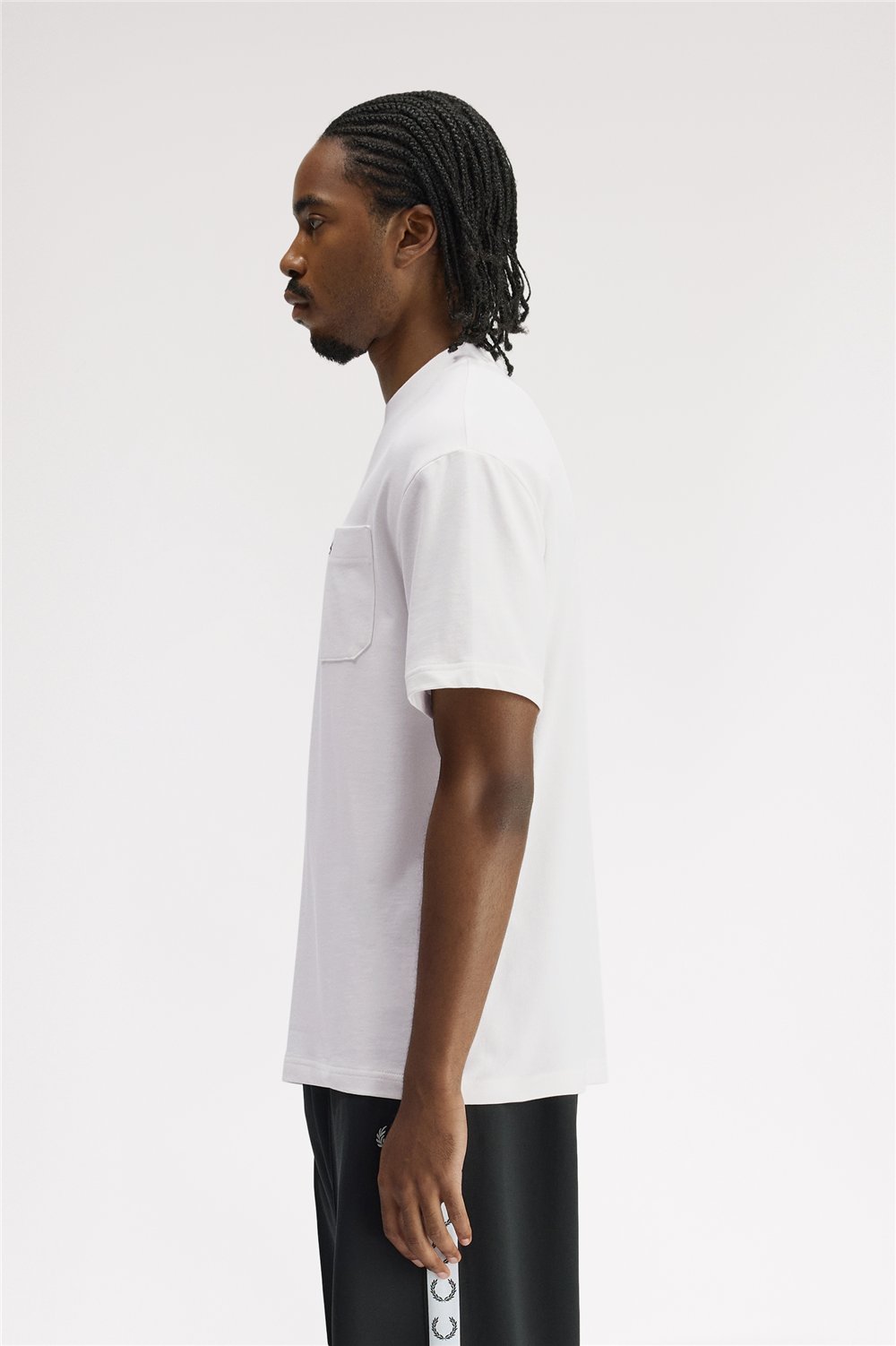 Fred Perry Pocket Detail Erkek Bisiklet Yaka T-Shirt