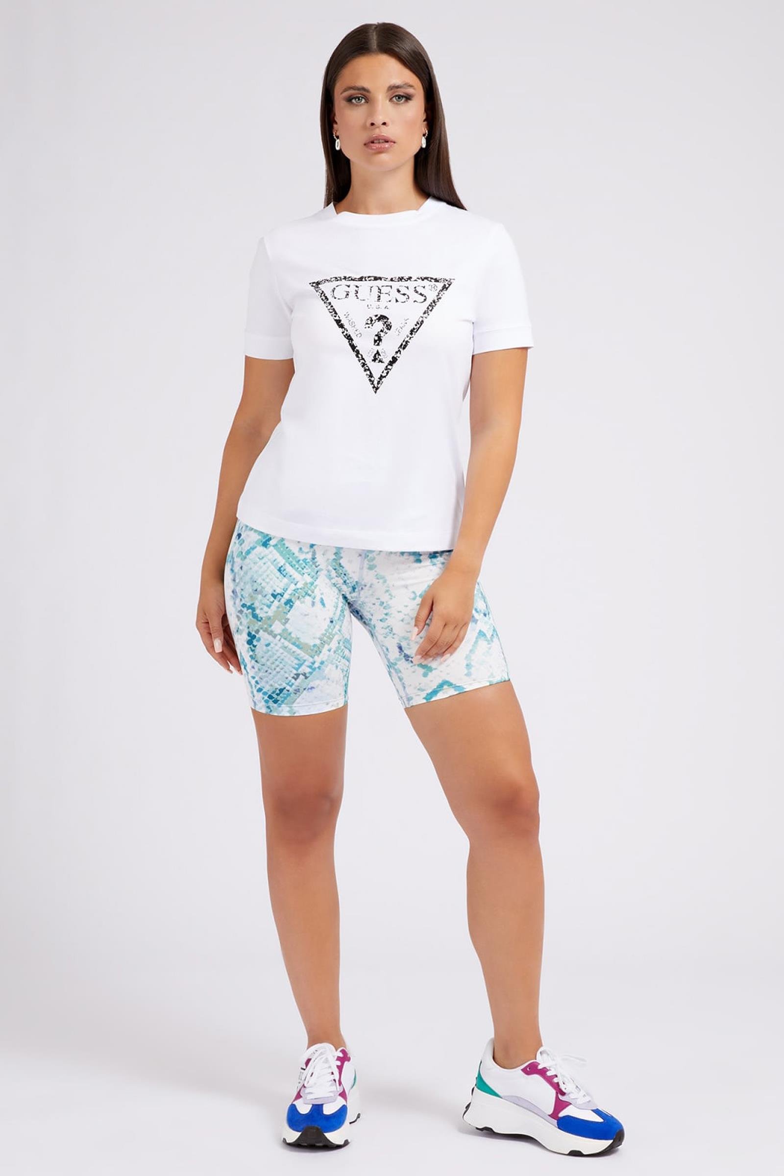 Guess Alesha Kadın Bisiklet Yaka T-Shirt