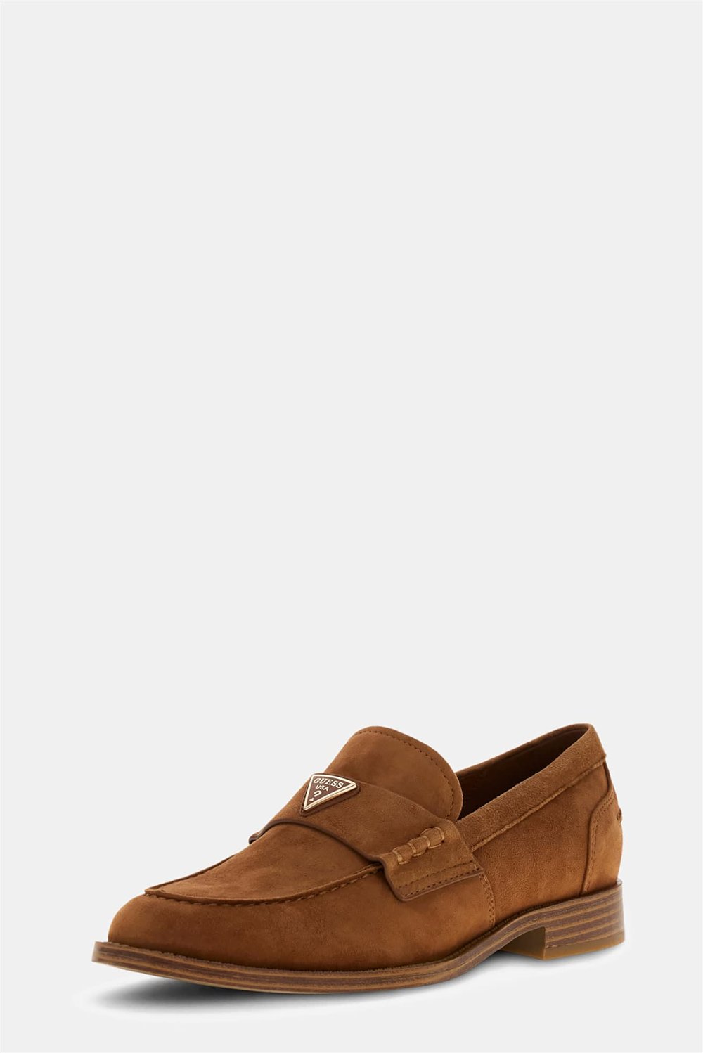 Guess Beliso Kadın Deri Loafer Kahverengi