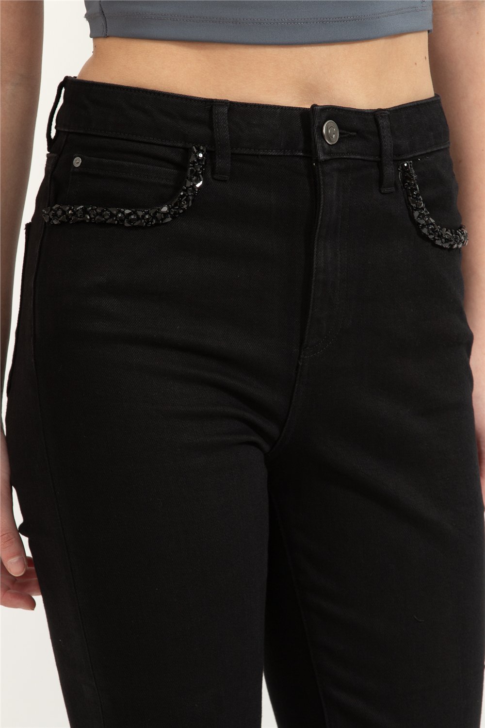 Guess Belle Kadın Flare Fit Jean Pantolon