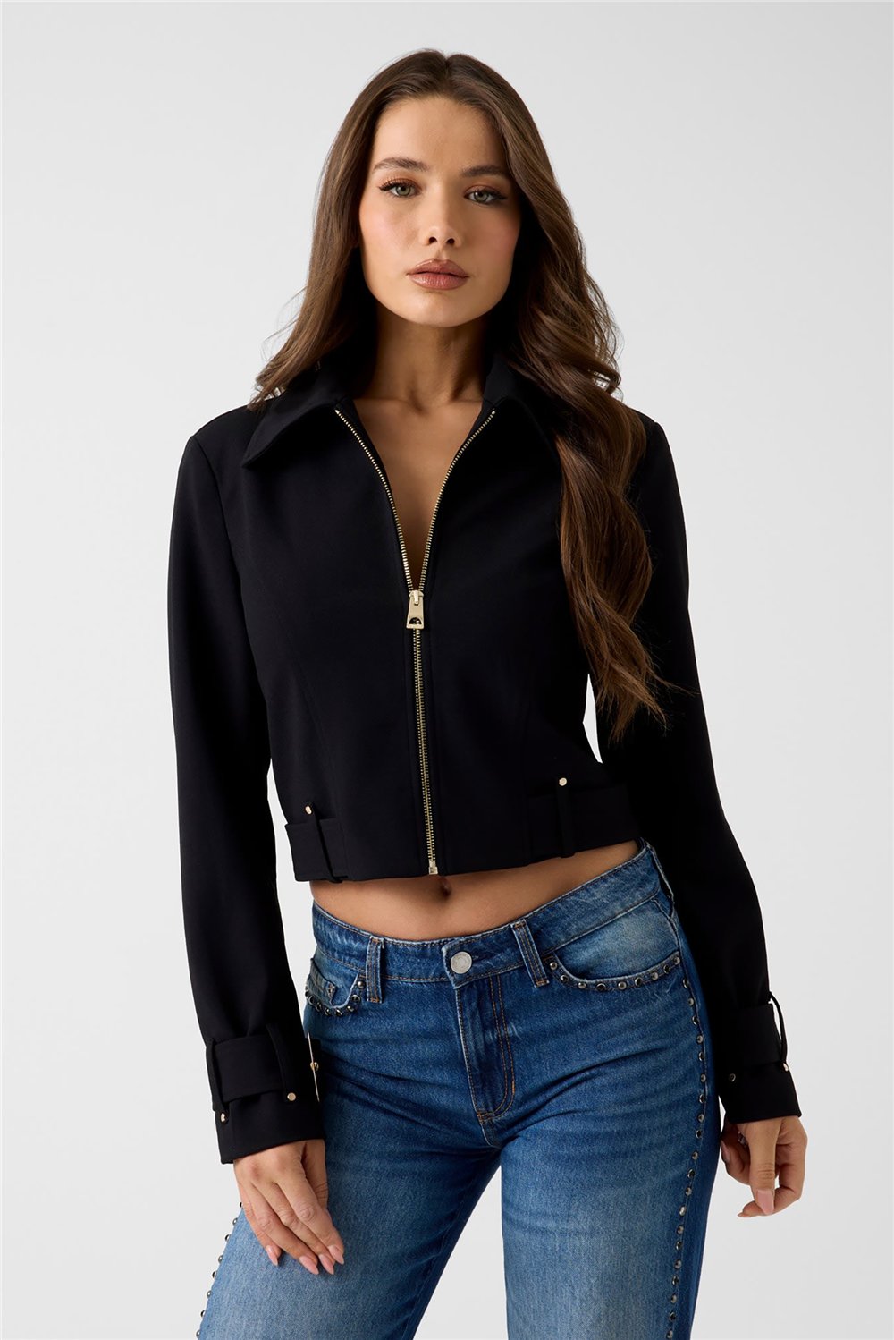 Guess Claudie Kadın Mont Siyah