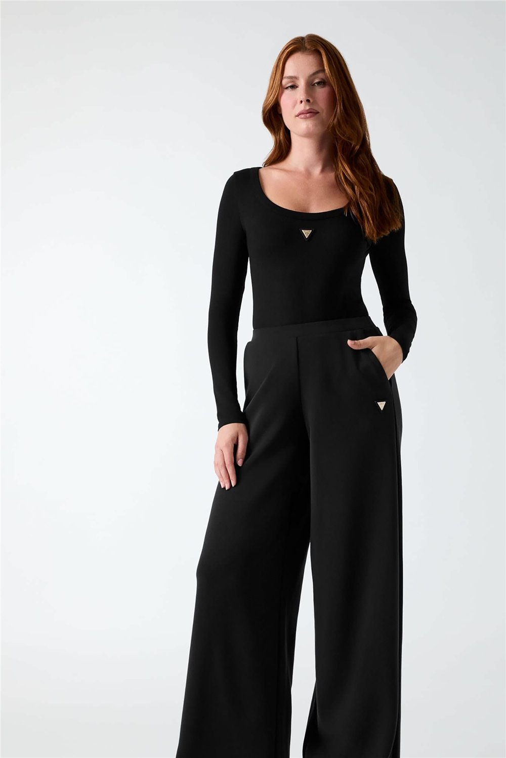 Guess Colette Kadın Aktif Bodysuit Siyah