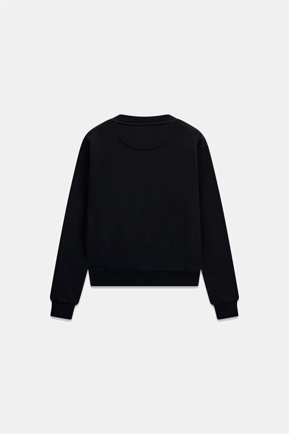 Guess Crysta Kadın Bisiklet Yaka Sweatshirt Siyah