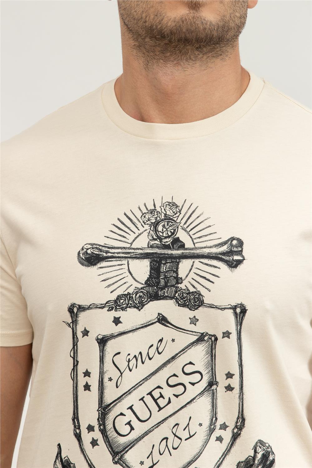 Guess Erkek Bisiklet Yaka T-Shirt