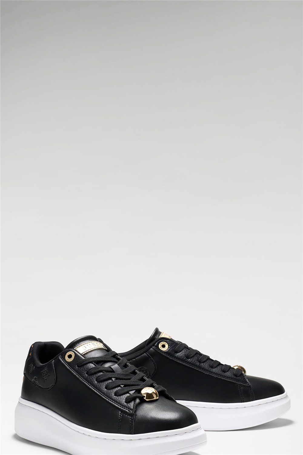 Guess Fireup Kadın Deri Sneaker Siyah