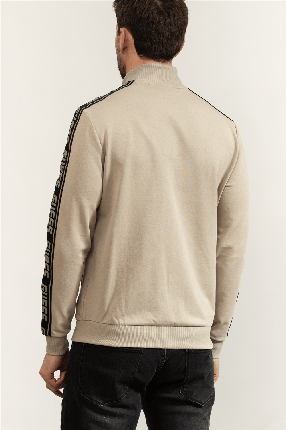 Guess Full Zip Erkek Aktif Fermuarlı Sweatshirt
