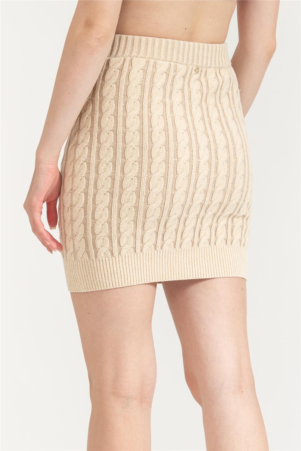 Guess Giselle Kadın Kalem Triko Etek