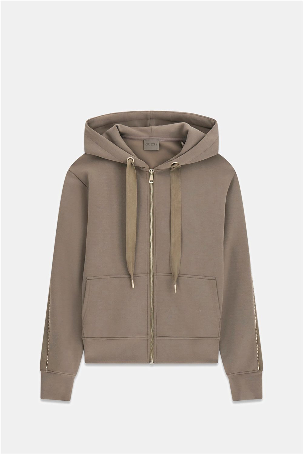 Guess Hody Kadın Scuba Kapüşonlu Sweatshirt Kahverengi