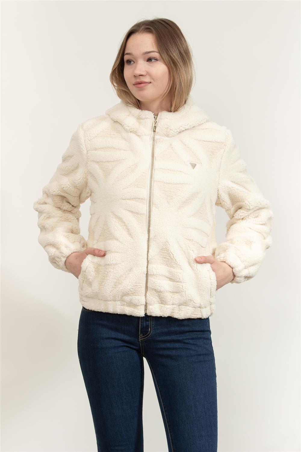 Guess Jacquard Kadın Aktif Bomber Ceket