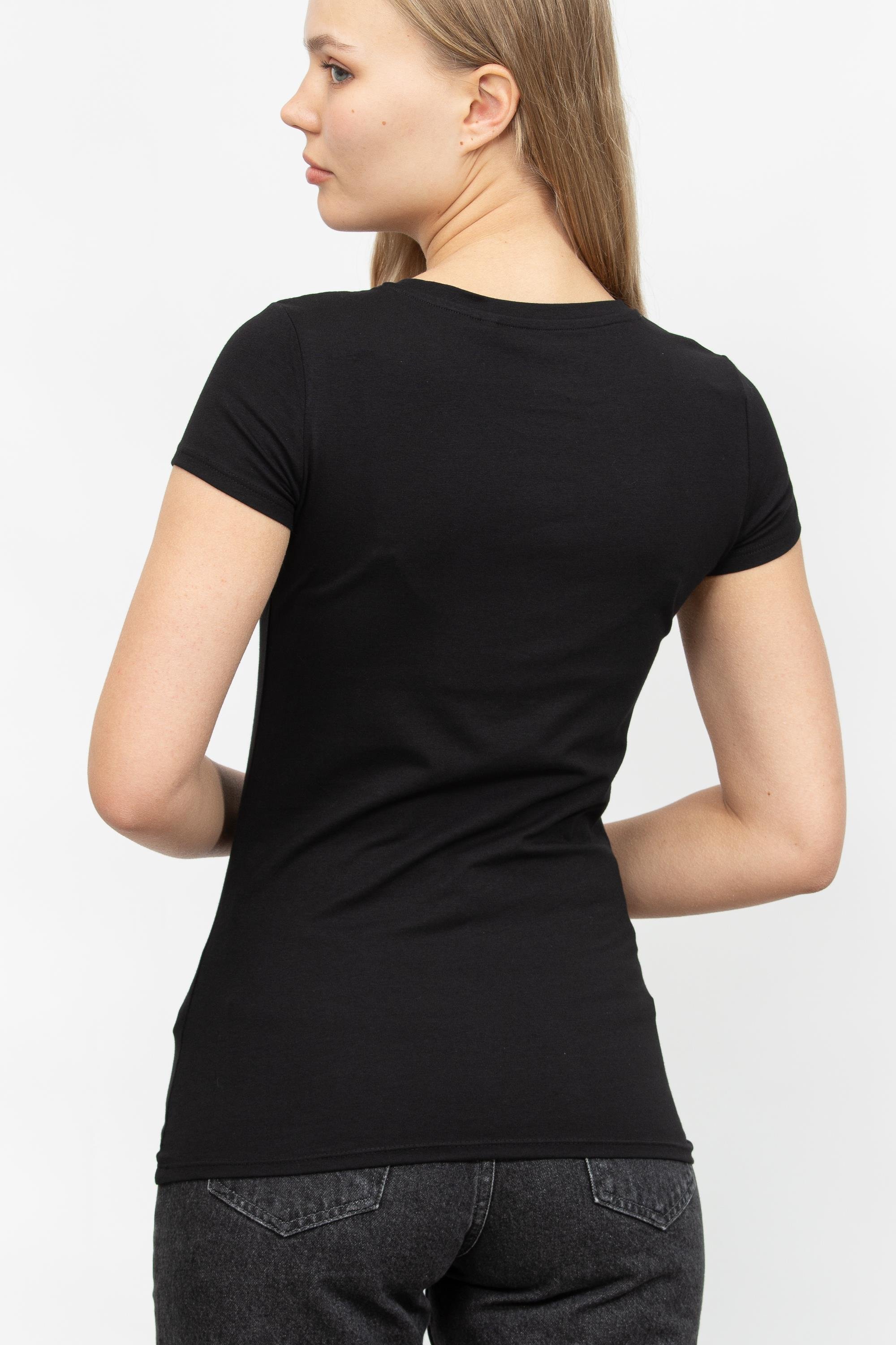 Guess Kadın Bisiklet Yaka T-Shirt