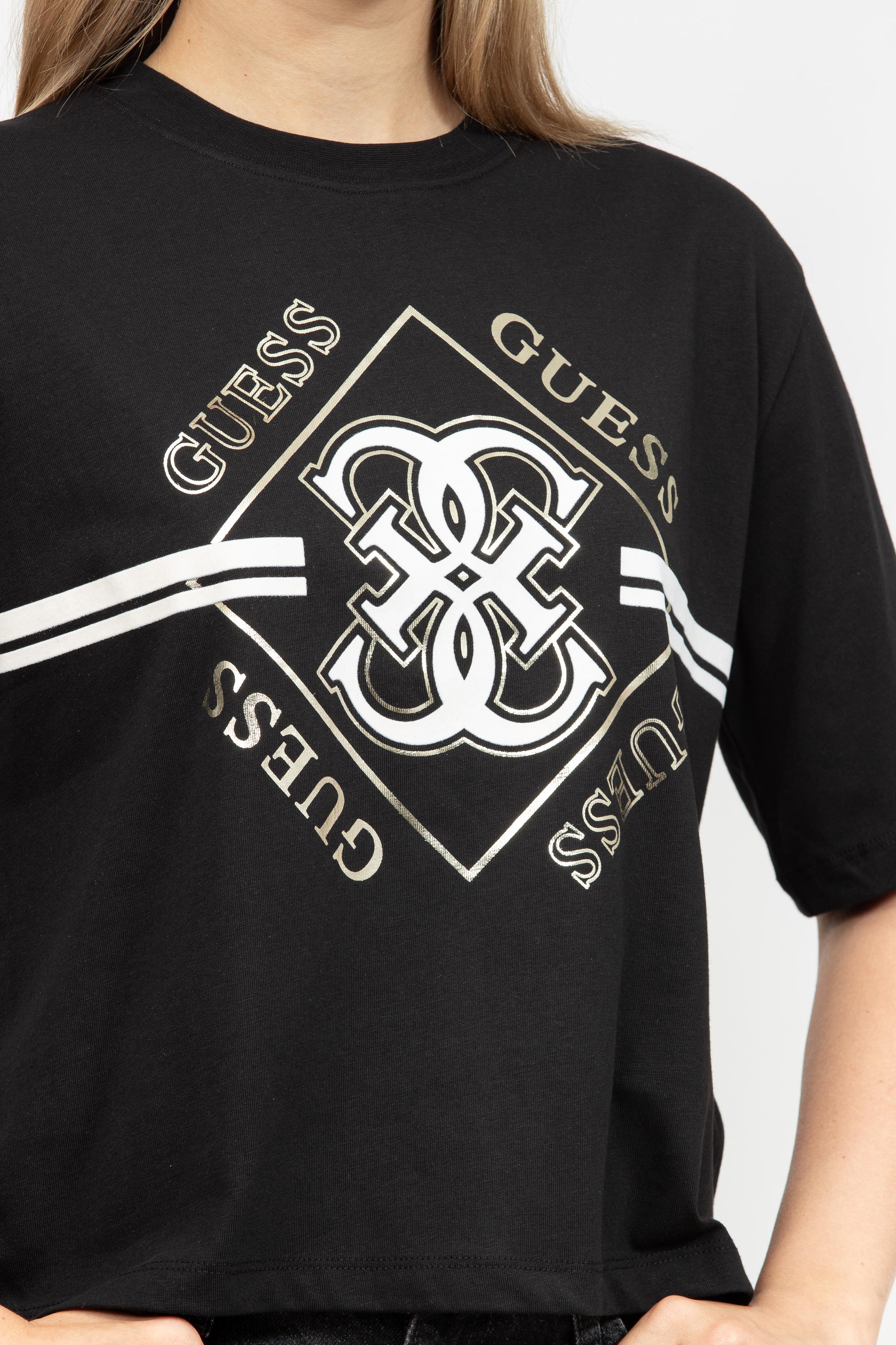 Guess Kadın Bisiklet Yaka T-Shirt
