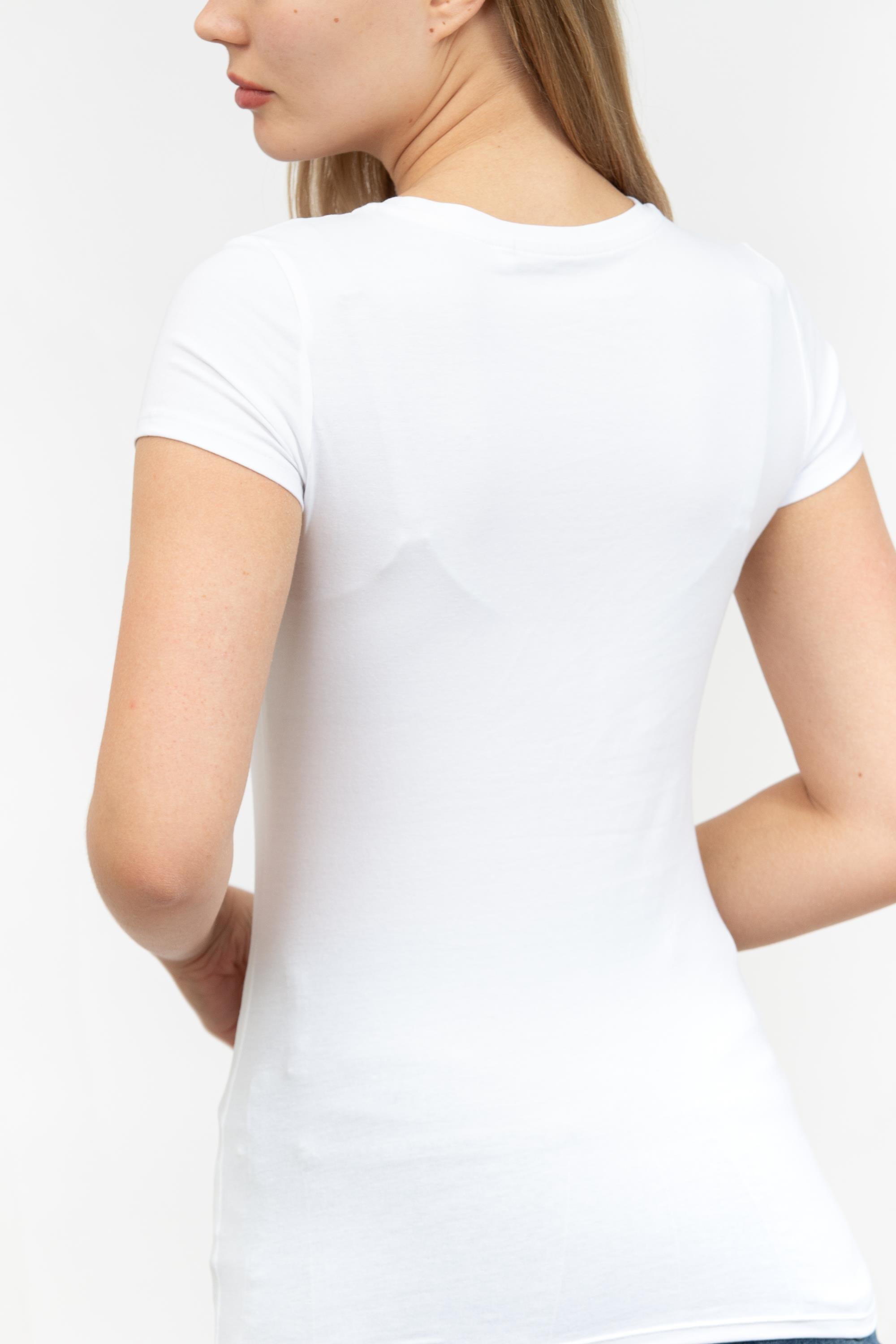 Guess Kadın Bisiklet Yaka T-Shirt