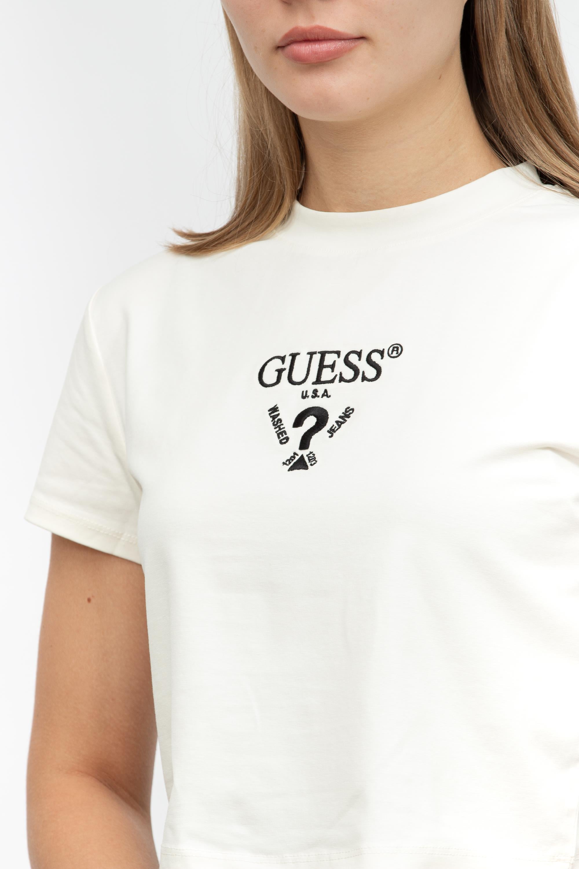 Guess Kadın Bisiklet Yaka T-Shirt