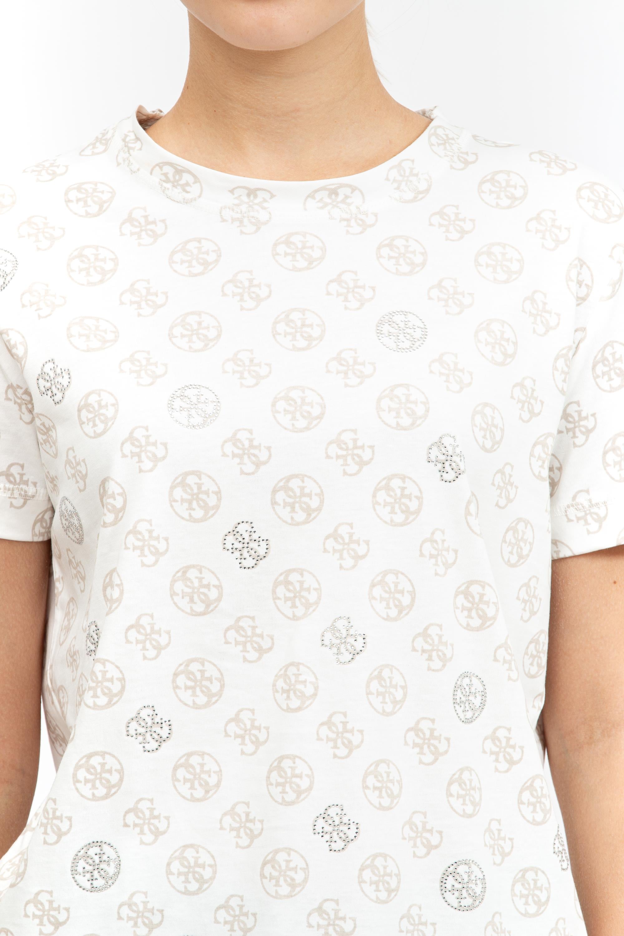 Guess Kadın Bisiklet Yaka T-Shirt