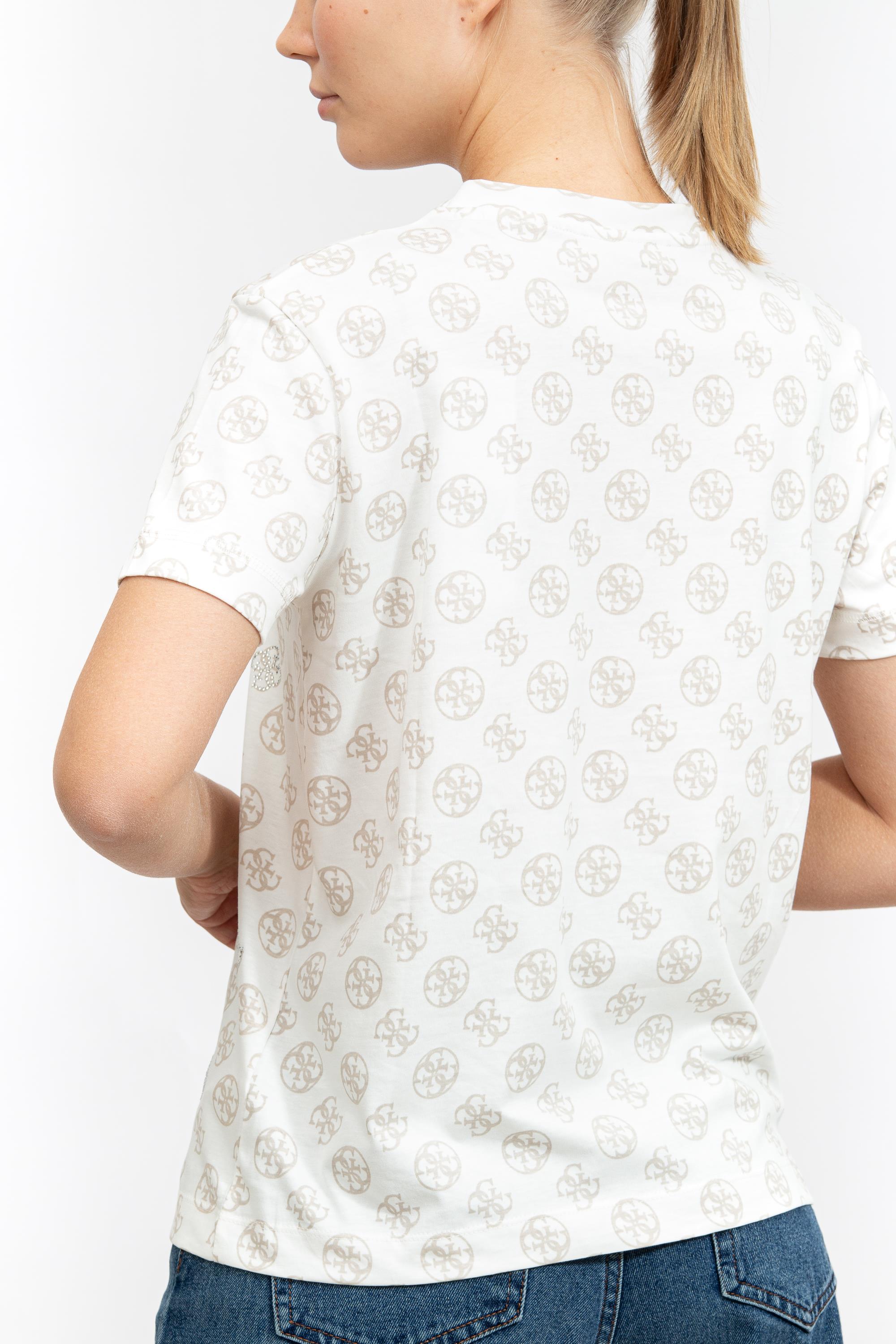 Guess Kadın Bisiklet Yaka T-Shirt