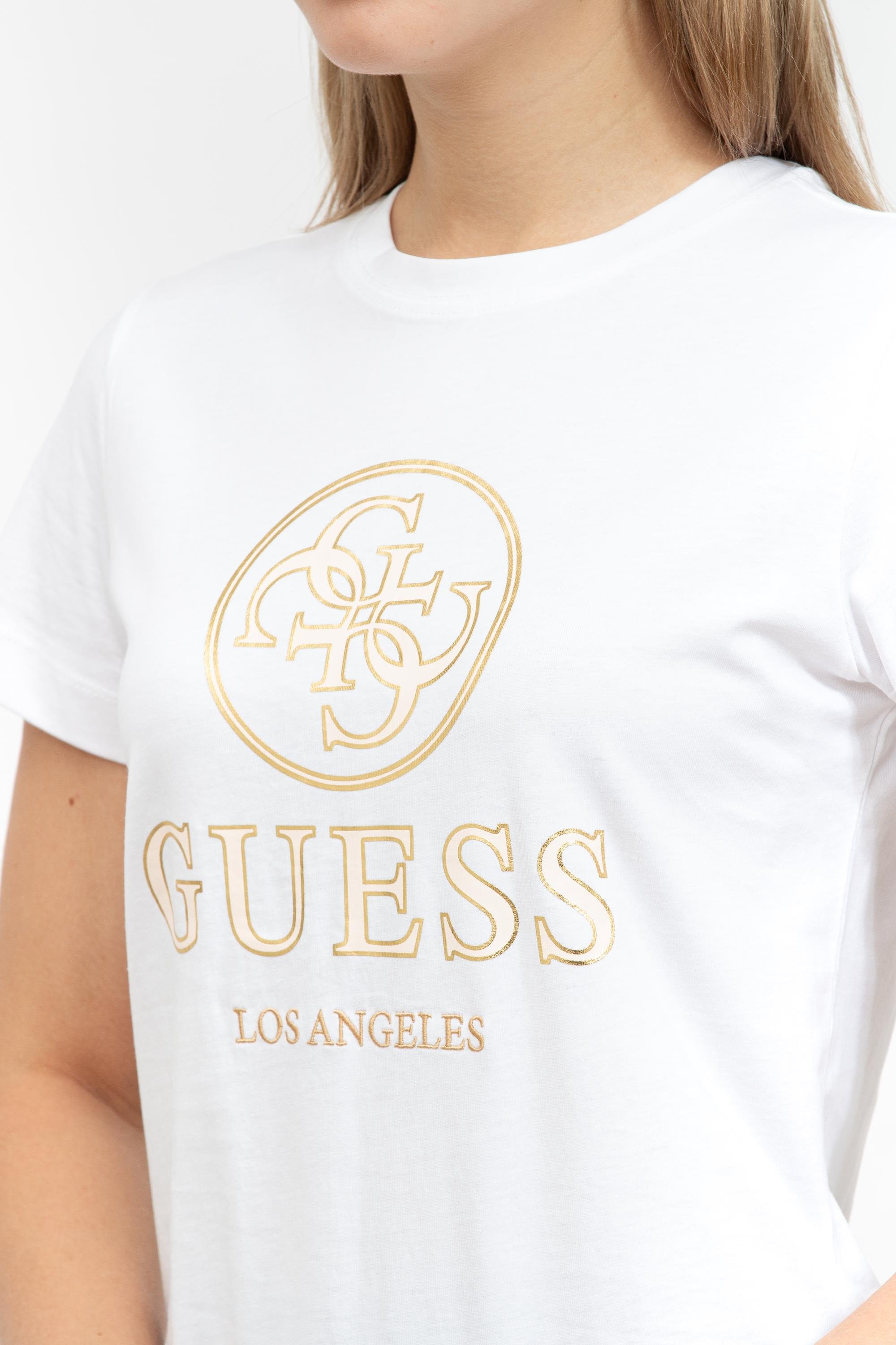Guess Kadın Bisiklet Yaka T-Shirt