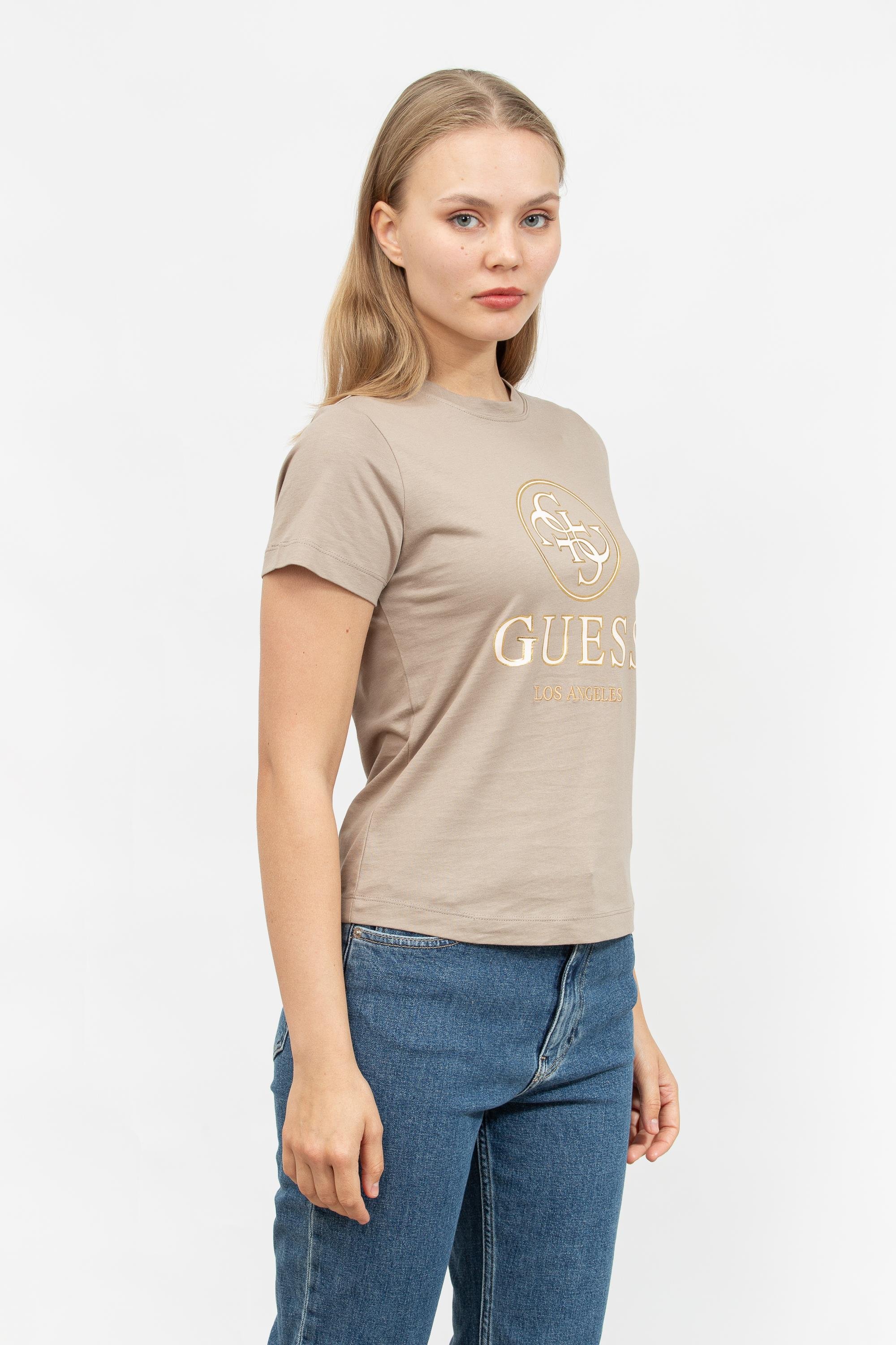 Guess Kadın Bisiklet Yaka T-Shirt