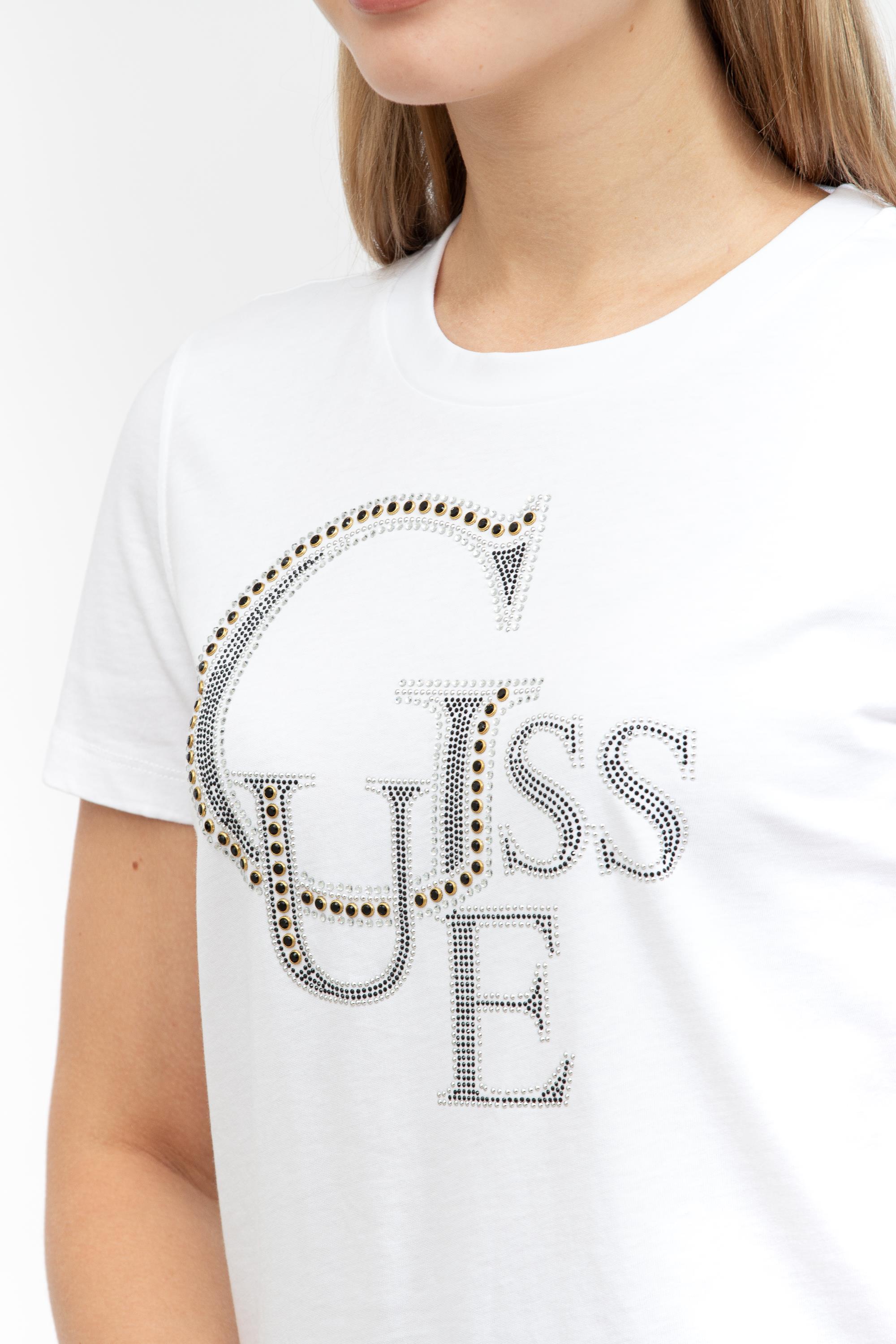 Guess Kadın Bisiklet Yaka T-Shirt