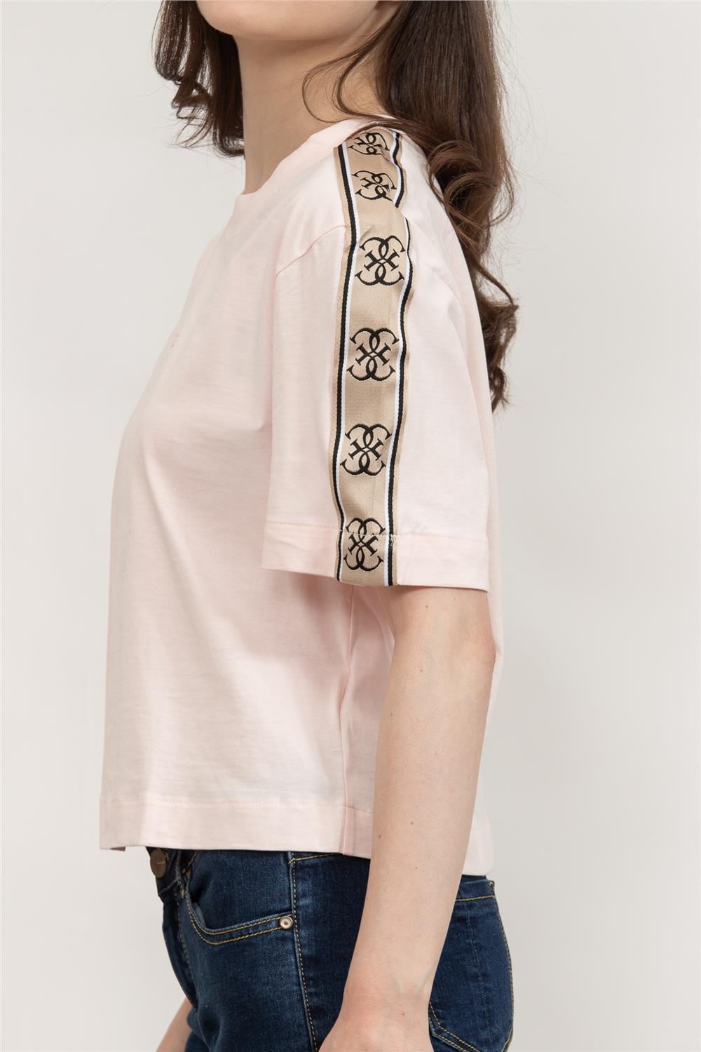 Guess Kadın Bisiklet Yaka T-Shirt