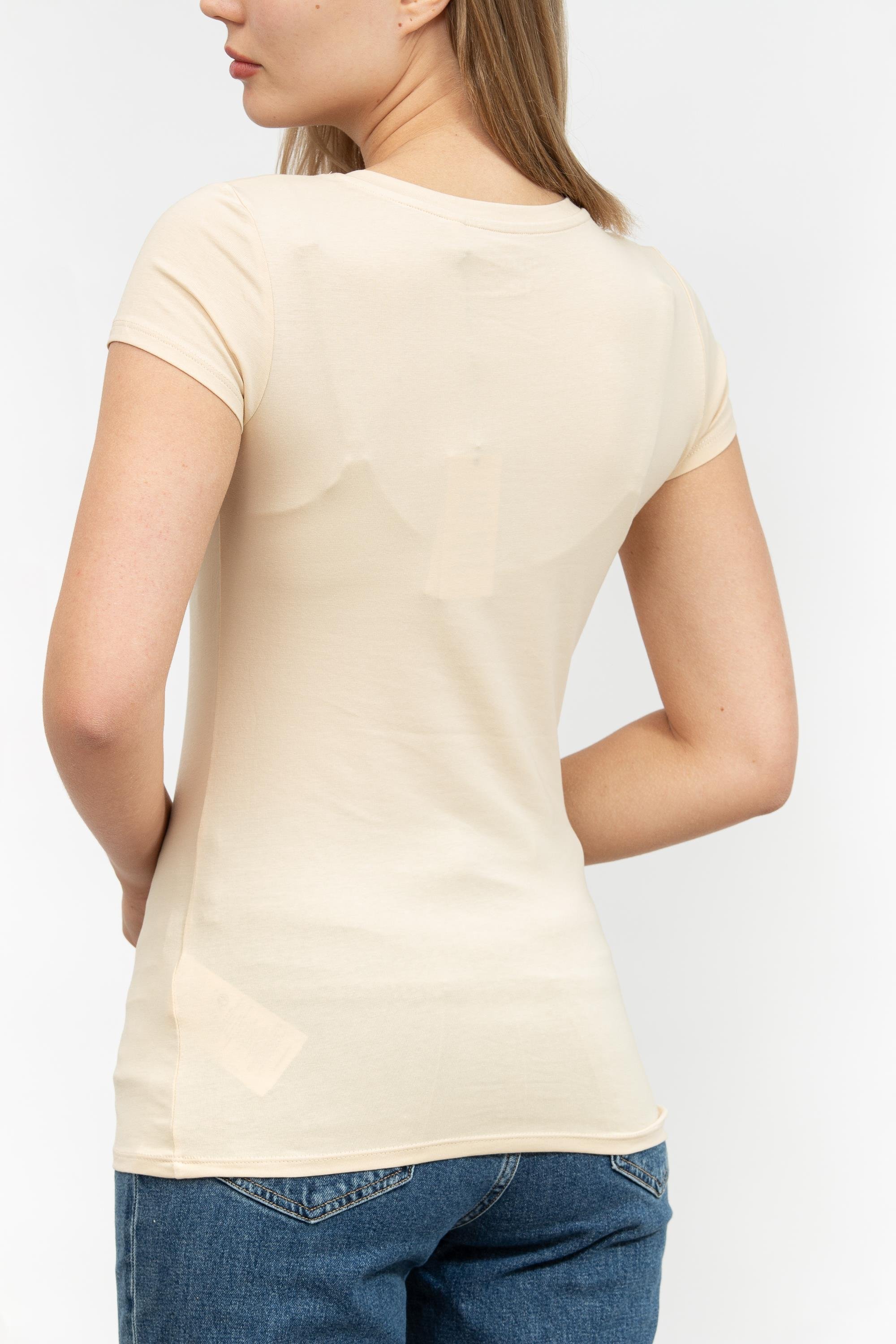 Guess Kadın Bisiklet Yaka T-Shirt