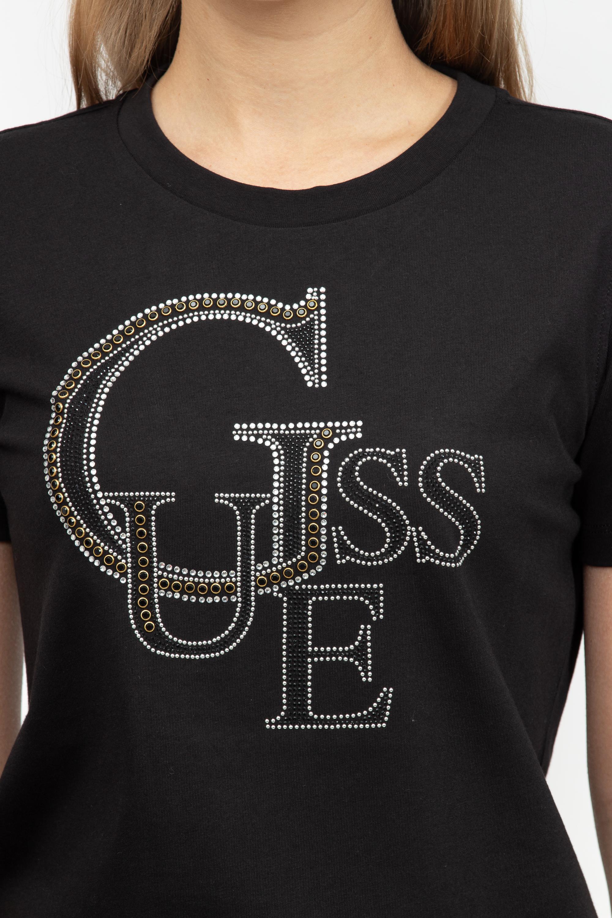 Guess Kadın Bisiklet Yaka T-Shirt