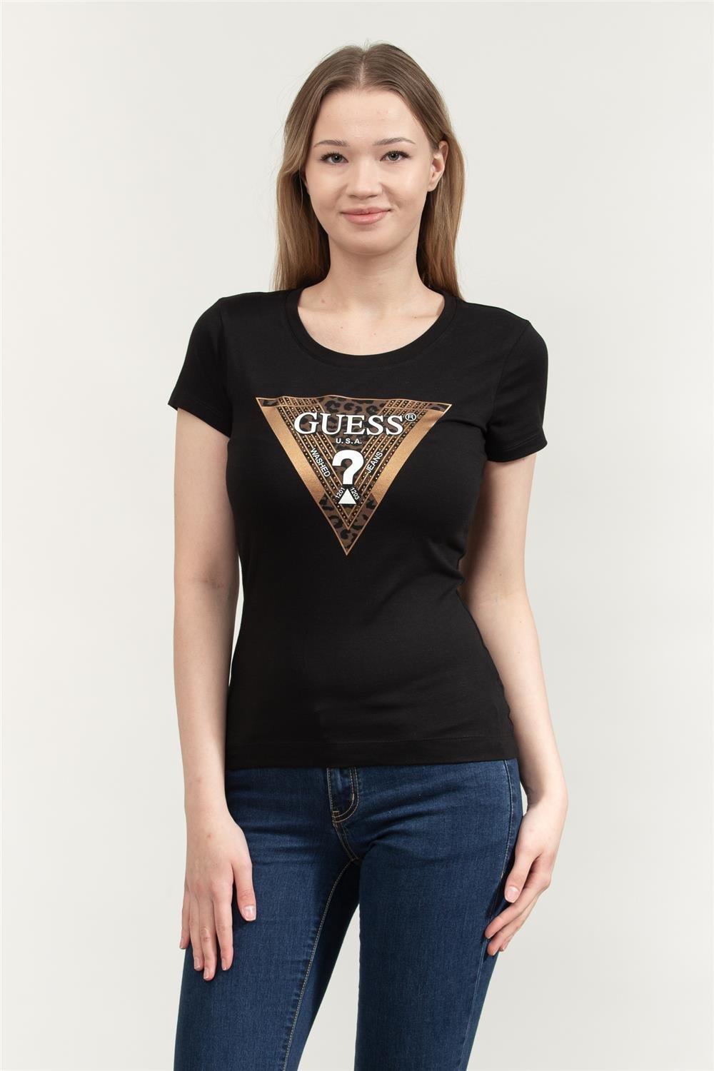 Guess Leo Kadın Slim Fit T-Shirt
