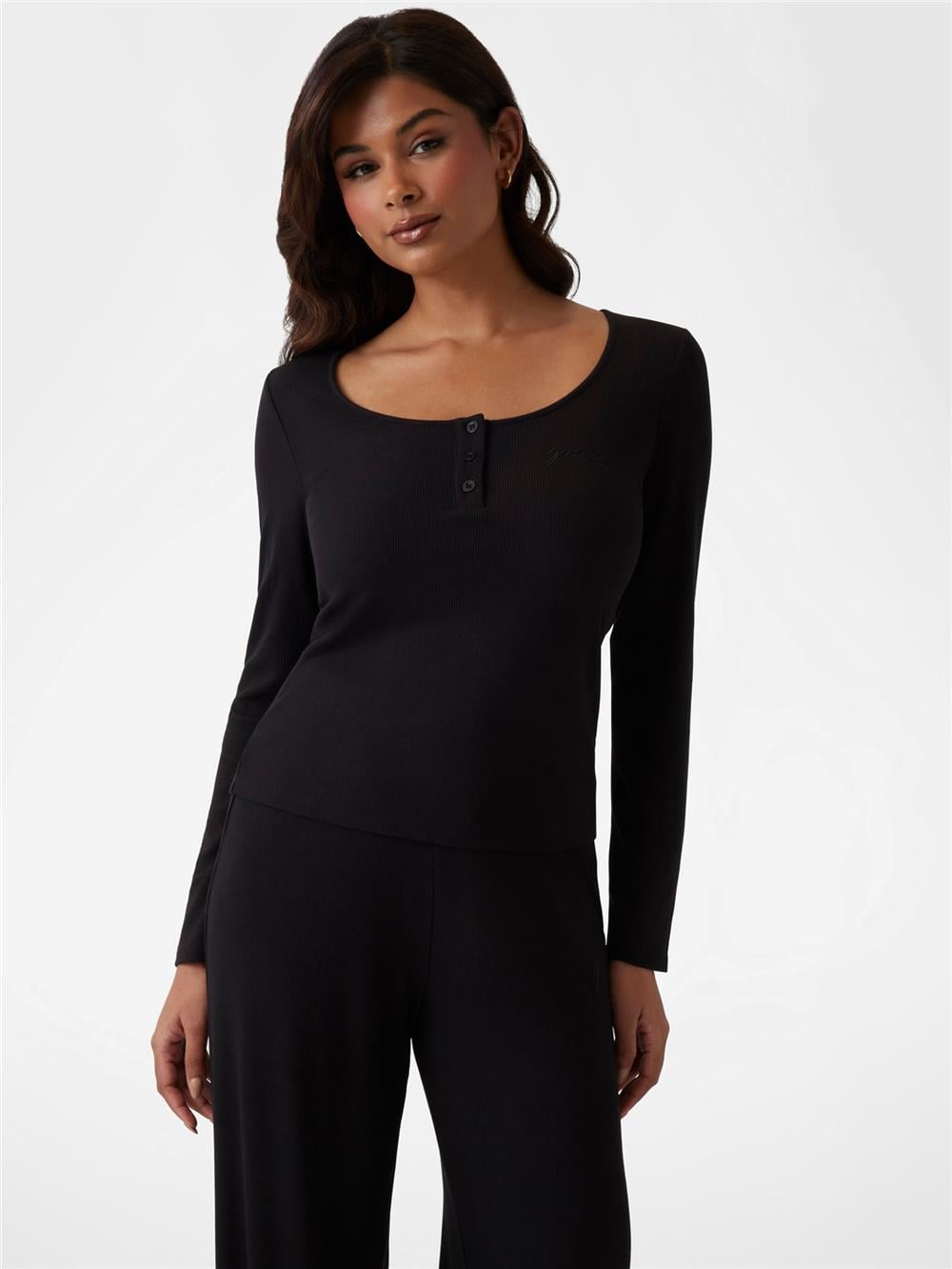 Guess Lia Kadın Modal Slim Fit T-Shirt
