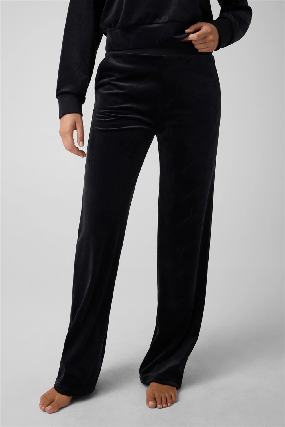 Guess Loren Kadın Regular Fit Pijama Altı Siyah