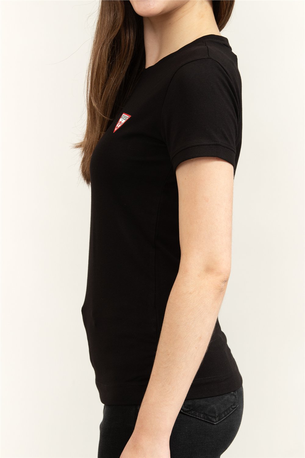 Guess Mini Triangle Kadın Slim Fit T-Shirt