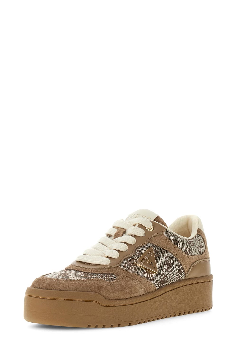 Guess Miram Kadın Deri Karışımlı Sneaker Kahverengi