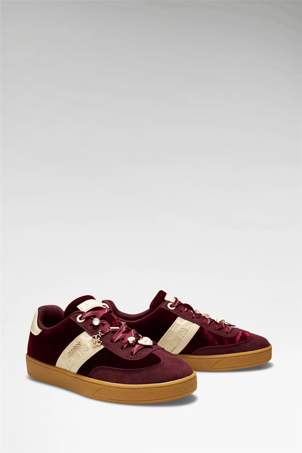 Guess Naoki Kadın Deri Karışımlı Sneaker Kırmızı
