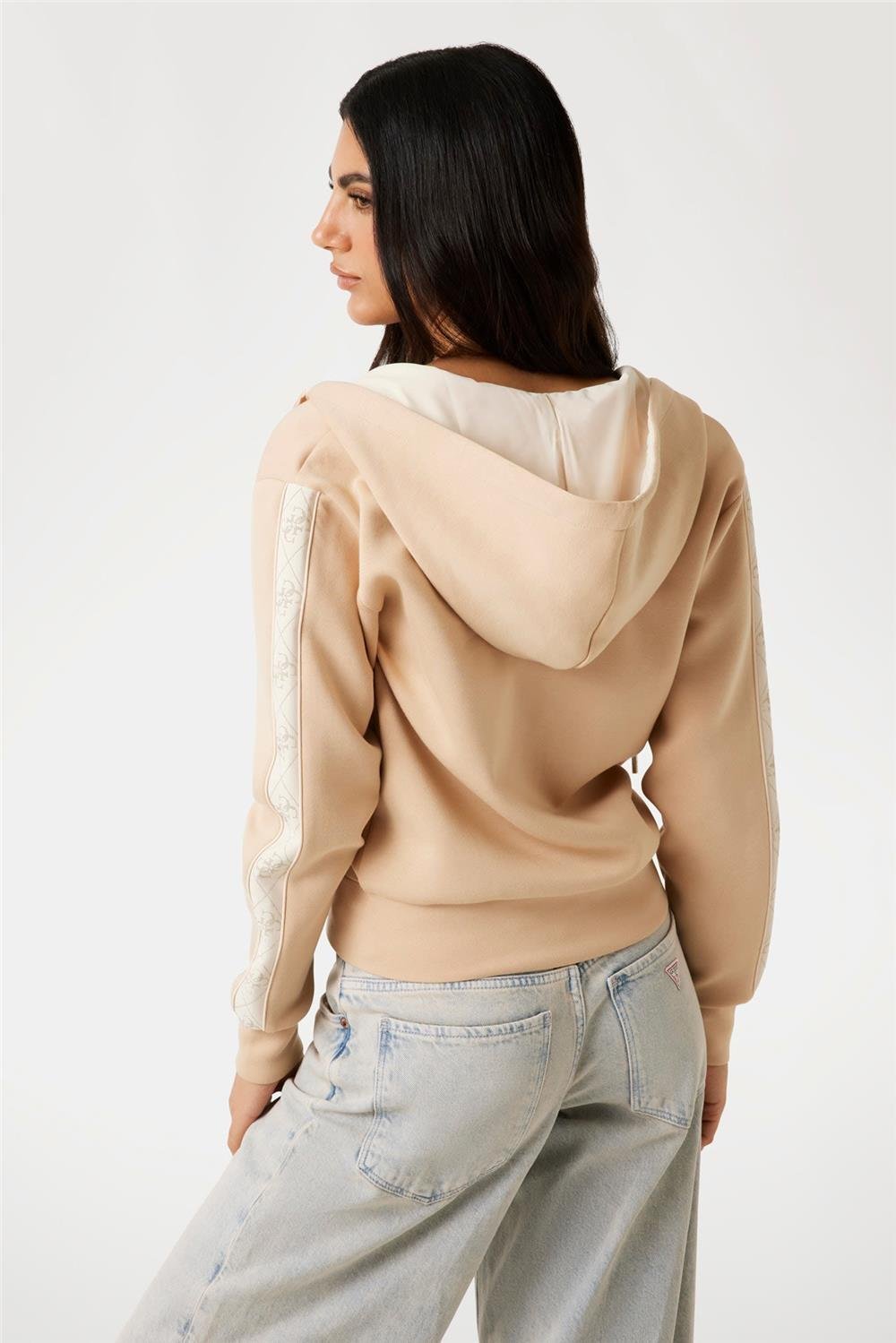 Guess New Hooded Kadın Scuba Sweatshirt