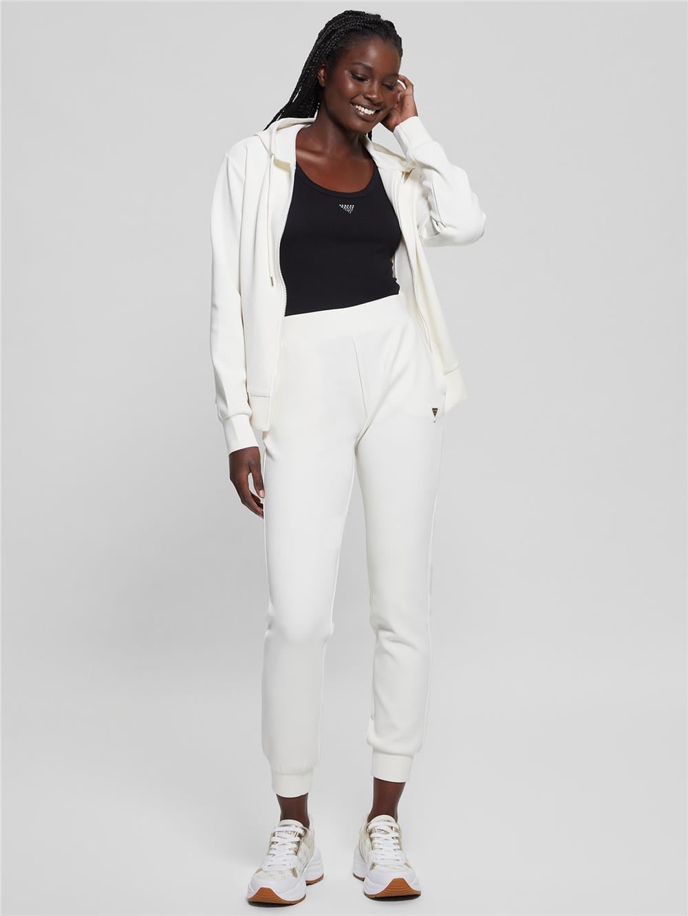 Guess Olympe Kadın Aktif Modal Karışımlı Scuba Sweatshirt