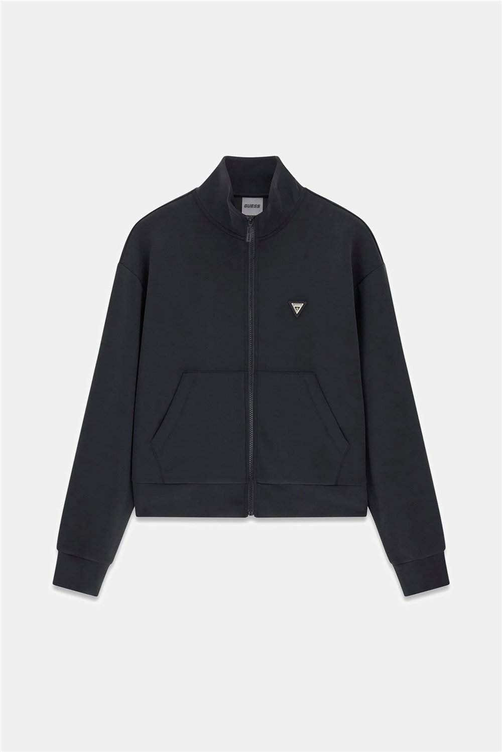 Guess Olympe Kadın Aktif Scuba Fermuarlı Sweatshirt Siyah