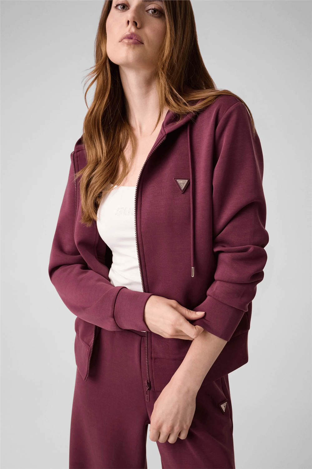 Guess Olympe Kadın Aktif Scuba Kapüşonlu Sweatshirt