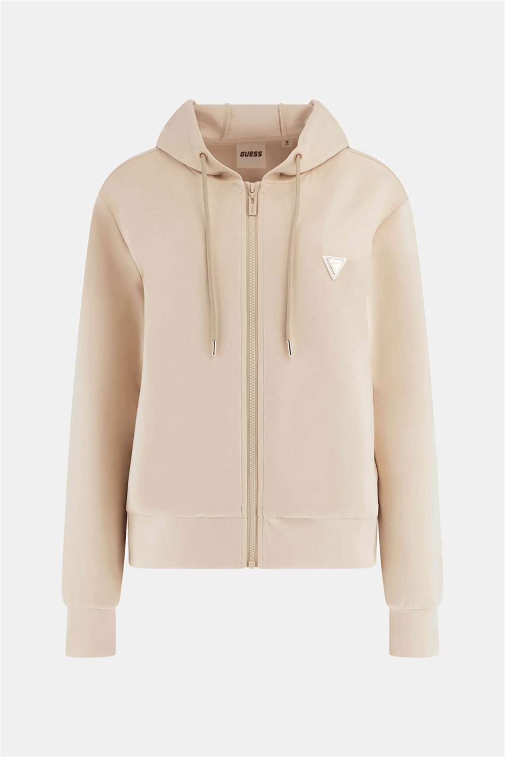 Guess Olympe Kadın Aktif Scuba Kapüşonlu Sweatshirt Kahverengi