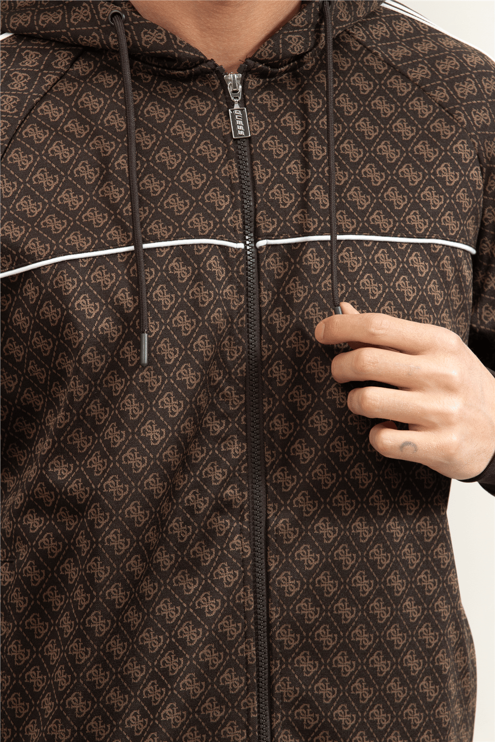 Guess Parimo Erkek Aktif Fermuarlı Sweatshirt